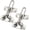 Satin Nickel, variant on ZYHYPWW 2 PK Door Reinforcement Latch Guards, Thick Solid Aluminum Alloy Childproof Door Latch for Inward Swing Home Front Doors & Hotel Private Space, Satin Nickel