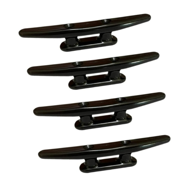 Cornamusas para barcos,Tacos para barcos Tacos para muelles marinos de 6 pulgadas Tacos para kayak,Cornamusas de amarre de 6" Cornamusas de muelle para barcos Nylon negro,Accesorios para yates