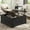 Black, variant on ANPOO 36” Square Lift Top Coffee Table with Power Outlets & Movable Wheels, Farmhouse Coffee Table w/Large Hidden Storage, Multi-Function Lift Wood Center Table for Home, Office,Rustic White