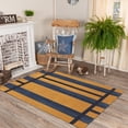 thumbnail image 2 of Casavani Hand Block Printed Yellow Cotton Living & Dining Room Carpet Outdoor Patio Rug 10x18 feet, 2 of 7