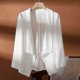 thumbnail image 4 of Lightweight Chiffon Summer Jacket for Women - Short Sleeve Cardigan with Sun Protection and Suspenders for Air-conditioned Spaces, 4 of 4