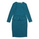 thumbnail image 1 of Vestido ajustado Allegra K para mujer Peplum lago azul M, 1 of 6