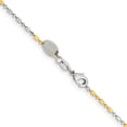 thumbnail image 3 of Brass Ball Beaded Chain Styles Necklace Chisel Two-tone 1.2 mm 24 inch Fancy, 3 of 4