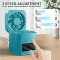 thumbnail image 3 of 2-in-1 Heating & Cooling Fan, 400W portable desktop heater with 3 adjustable speeds, silent compact movable design ideal for home and office daily use, 3 of 10
