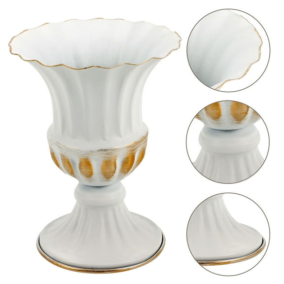 HONMEET Graveyard Vase Iron Flower Container for Memorial Day 1Pack