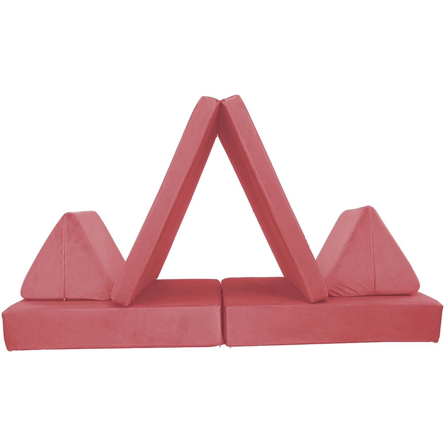 Critter Sitters Kids Lil Lounger | Play Couch | Modular Sofa | Fort Building, Open Ended Play | Sturdy Foam | Washable Covers | Durable | Flexible Seating for Playroom, Kids Room