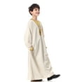 thumbnail image 4 of Boys Middle Muslim Pure Fashion Dresses And Long Topcoats Comfortable Blouse, 4 of 7