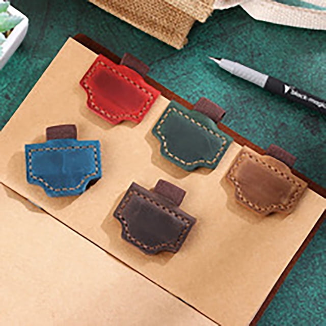 Custom Mark Bookmark With Pen Holder Personalized Leather Pen Holder Bookmark Customized Leather Bookmarks For Reading Women Book Lovers Notebook