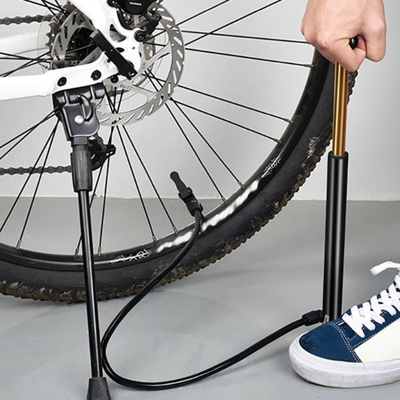 PENIKOKO High Pressure Portable Air Pump Black for Bike Tires Compatible with Multiple Valve Types