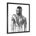 thumbnail image 2 of Designart 'Portrait of Handsome African Man On White I' Modern Framed Art Print, 2 of 4