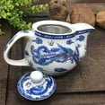thumbnail image 6 of Porcelain Teapot, 17oz Tea Pot with Removable Stainless Steel Filter Chinses Blue and White Glaze Water Kettle, 6 of 7