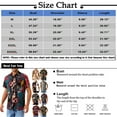 thumbnail image 3 of Hawaiian Shirt For Men, Men's Vintage Button Down Bowling Shirts Short Sleeve Summer Beach Shirt 3XL, 3 of 5