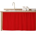 thumbnail image 2 of Christmas Red Cabinet Curtain 32"Wx55"L, Dustproof Pantry Door Curtain with Self Adhesive Tape, Modern Simple Xmas Red Backdrop Tall Storage Cover Privacy Drape for Bathroom Kitchen Laundry Room, 2 of 9