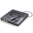 thumbnail image 1 of USB3.0 TYPE Multifunction External Mobile Drive CD DVD Burner, SD Card, U Disk Player Read Speed CD Rom 24X CD-RW, 1 of 6