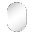 thumbnail image 2 of TEHOME Oil Rubbed Bronze Oval Mirror, 20x30 Inches, Capsule Pill Shaped, Stainless Steel Framed Bathroom Mirror, 2 of 5