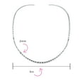 thumbnail image 3 of Bling Jewelry Womens Simple Thin  Hammered Choker Necklace Sterling Silver 2MM Slider Collar, 3 of 4
