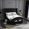 thumbnail image 6 of Meridian Furniture Luxus Black Velvet Queen Bed, 6 of 11