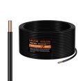 thumbnail image 1 of VEVOR 12 Gauge Solid THHN Wire Black Copper Electrical Building Wire PVC Nylon 100 ft, 1 of 9