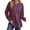 Purple, variant on MOSHU Crewneck Sweatshirts for Women Side Split Long Sleeve Shirts Fashion Fall Womens Tops