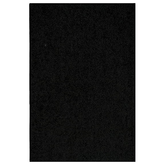 Bright House Solid Color Area Rugs Black - 9'x12'