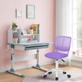 thumbnail image 3 of Silla para Niña, Color Morado, Silla para Escritorio Ergonomica Giratoria HOMEMAKE FURNITURE  Moderno, 3 of 6