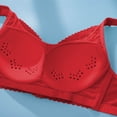 thumbnail image 3 of LOVZFMLL Soutiens-Gorge pour Femmes Style Dentelle Fine Ventilé Grande Taille Sans Armature Rouge 36/80CD, 3 of 5