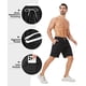 thumbnail image 4 of Pack de 3 pantalones cortos de gimnasio 2 en 1 OCYMA para hombre con bolsillos de 18 cm, 4 of 7