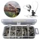 thumbnail image 5 of Línea Pesca Líder Alambre Mangas Engarzado Enjuague 250/300/500 PCS Cobre Doble Single Fishing Rigging Accesorios, 5 of 9