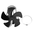 thumbnail image 2 of Wall Hanging Fireplace Fan, 5 Blade, Non Electric, Heat Powered, Aluminum Alloy, , Silent, Wide Range of Applications, Unique Design, Safe, Simple and Easy to Install, 2 of 8