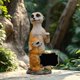 thumbnail image 1 of Estatua de Meerkat con una tabla de memorando decoración interior y exterior que recoge escultura de mangosta para la sala de estar de la césped del, 1 of 8