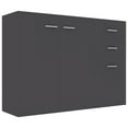 thumbnail image 2 of vidaXL Sideboard Grey 105x30x75 cm Engineered Wood, 2 of 5