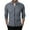 Dark Gray, variant on Miluxas Men's Cardigan Polo Jacket Waffle Long Sleeve Zipper Polo Shirts Business Casual Solid Color Golf Shirts White