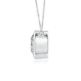 thumbnail image 2 of Angara Collier Diamant Naturel - Collier Solitaire Diamant Rond 1 ct en Platine pour Femmes, 2 of 10