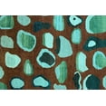 thumbnail image 1 of Ahgly Company Indoor Rectangle Abstract Light Blue Modern Area Rugs, 3' x 5', 1 of 4