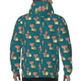 thumbnail image 7 of Lsque Frog and Mushrooms Pattern Casual Men's Hoodie,Hooded Sweatshirt with Kangaroo Pocket,Pullover Hoodie-Medium, 7 of 7