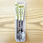 Sanrio Hello Kitty Kuromi Cinnamoroll Pachacco Travel Portable Cutlery Set Fork Spoon Student Dinnerware Sets Kitchen Tableware 06