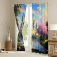 thumbnail image 3 of Feelyou Vintage Princess Castle Blackout Curtains Set of 2 (52x84 Each), Dreamy Fairy Tale Window Curtains, Teens Kids Girls Women Curtains and Drapes, Blackout Curtains Bedroom Decor, 3 of 6