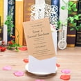 thumbnail image 3 of OULII 10Sets Romantic Wedding Invitation Cards with Envelopes Sealing Stickers Assorted Color Elegant Design, 3 of 8