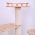 thumbnail image 2 of Algherohein Multi-Level Wooden Cat Trees and Towers,46.06 in Home Cat Scratching,Pet Cat Gifts,Beige, 2 of 7