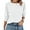 I-White, variant on Crewneck Blouse for Women Summer 3/4 Sleeve T-Shirts Casual Tees Ladies Loose Tops