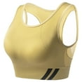 thumbnail image 4 of IWRICH Women's High Support Sports Bras Everyday Comfy Bras Racerback High Supportive Stretchy Tank Tops for Yoga Athletic Running Yellow XL, 4 of 4