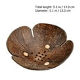 thumbnail image 2 of Tineasur Set of 2 Dark Brown Coconut Wood Bowls, Multipurpose Wooden Storage Dishes for Candy, Keys, Snacks, and Small Items, 2 of 6