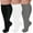 Black/White/Gray, variant on 3 Pairs Plus Size Compression Socks for Women and Men Wide Calf 20-30mmhg Extra Large Knee High Support for Circulation