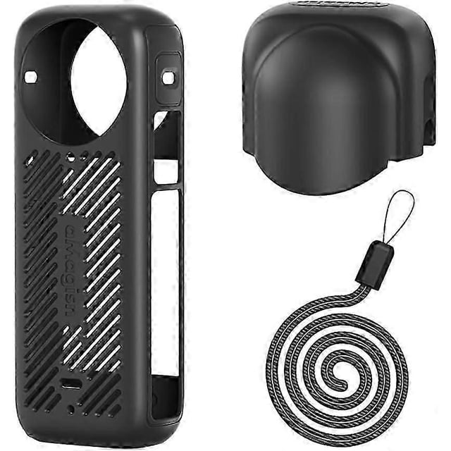 ExquisiteProtective Case for Insta360 X4 Accessories,Silicone Sports Camera Heat Dissipation Protective Case Protector