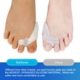 thumbnail image 4 of Bukihome Upgraded Pack of 10 Bunion Cushions Protectors, Sport Bunion Pad & Toe Spacer set, Bunion Corrector with Separator for Big Toe, Bunion Relief with Gel Shield for Men & Women (transparent), 4 of 8