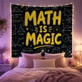thumbnail image 2 of Transportation Vehicles Math with Magic Chalkboard Textured, Playful Watercolor for Transportation Fans, Wall Decor, Graduation Gift, Tapestry Wall Hanging for Dorm and Living Room, 2 of 7