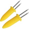 thumbnail image 5 of 16x Corn On The Cob Skewers With Stainless Steel Pins, Rust Resistant - Reusable Corn Skewers - Grill (16 Pack - Corn), 5 of 5