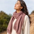 thumbnail image 3 of Yfalhf Women Lightweight Soft Cozy Shawl Scarf, Tassel Sun‑Protection Wrap, Soft Beach Cover‑Up for Summer Travel Vacation Daily Outing,A, 3 of 5