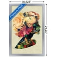 thumbnail image 3 of Floral Portrait of Woman Wall Poster, 14.725" x 22.375", Framed, 3 of 5