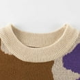 thumbnail image 3 of KHONTS Toddler Boys Girls Sweater Long Sleeve Color Blocking Warm Crew Neck Pullover Knitwear Tops,Sizes 1-7 Years Multicolour 90, 3 of 6